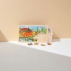 Farm animal color jigsaw puzzle board, wooden educational toy, safety rounded corner children's enlightenment teaching aid details Picture